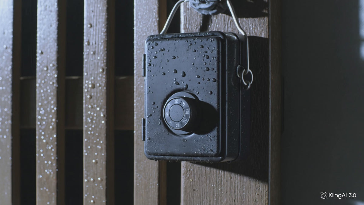 XXL Portable Key Lock Box — Heavy-Duty Steel Cable, Weatherproof, Combo Lock